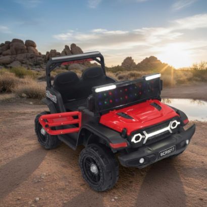 صورة سيارة أطفال كهربائية تصميم رياضي جريء